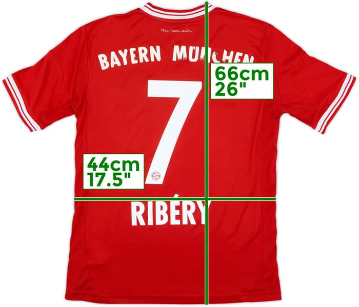 2013-14 Bayern Munich Home Shirt Ribery #7 - 4/10 - (L.Boys)
