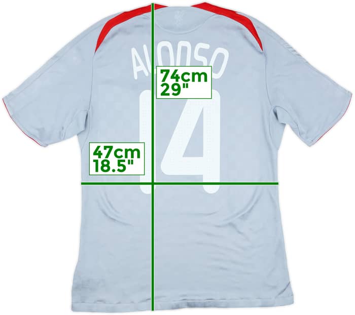 2008-09 Liverpool Away Shirt Alonso #14 - 6/10 - (M)