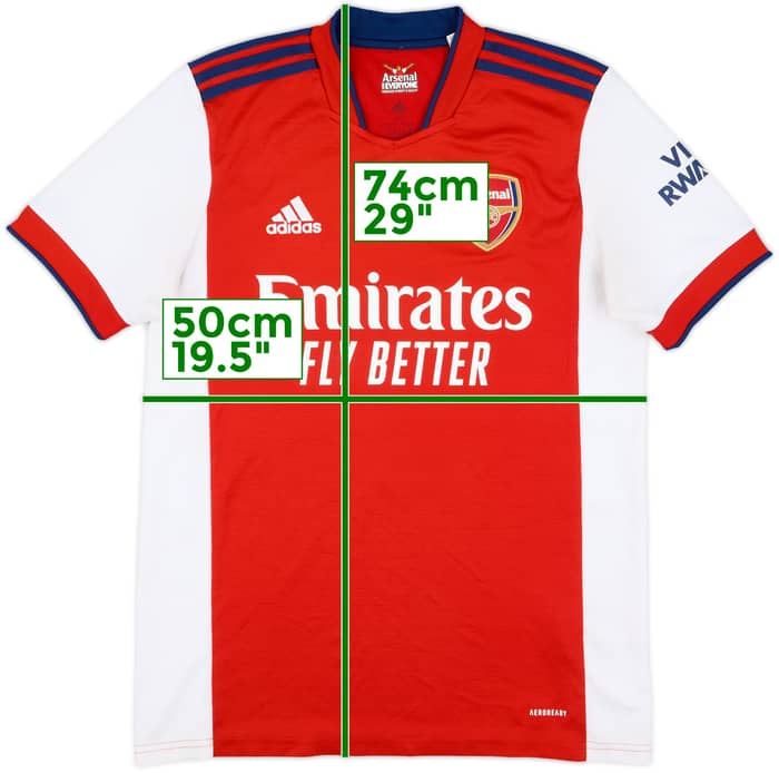 2021-22 Arsenal Home Shirt #28 - 7/10 - (M)