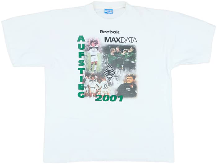 2001-02 Borussia Monchengladbach Reebok Graphic Tee - 8/10 - (XL)