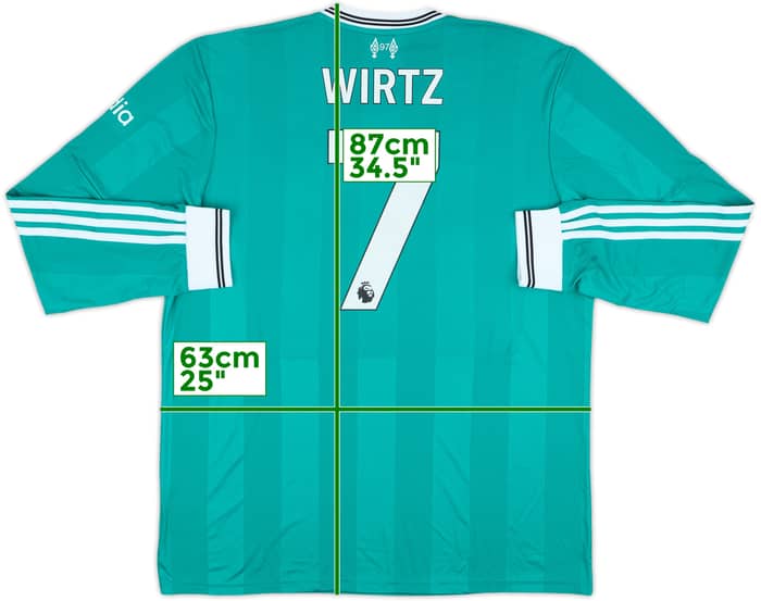2025-26 Liverpool Third L/S Shirt Wirtz #7 - 10/10 - (XL)