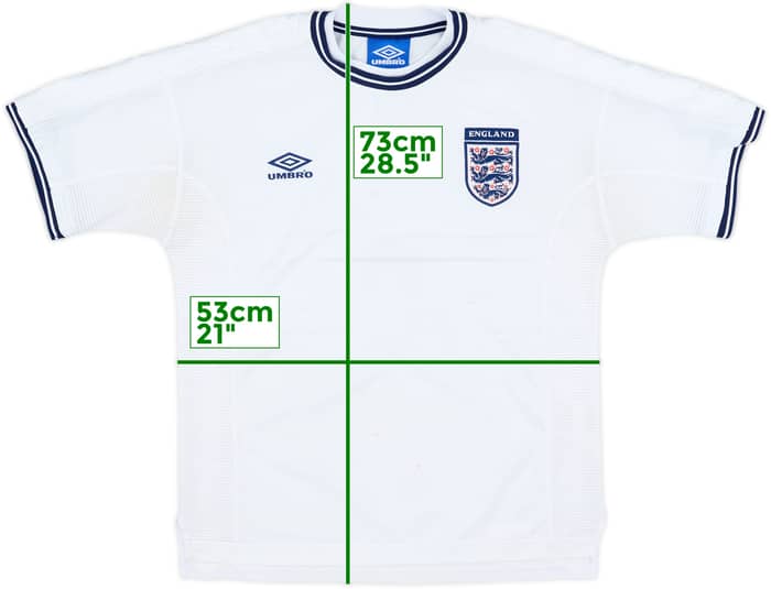 1999-01 England Home Shirt - 5/10 - (M)