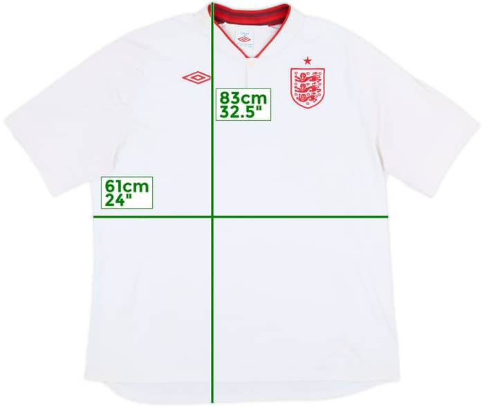 2012-13 England Home Shirt - 5/10 - (XXL)