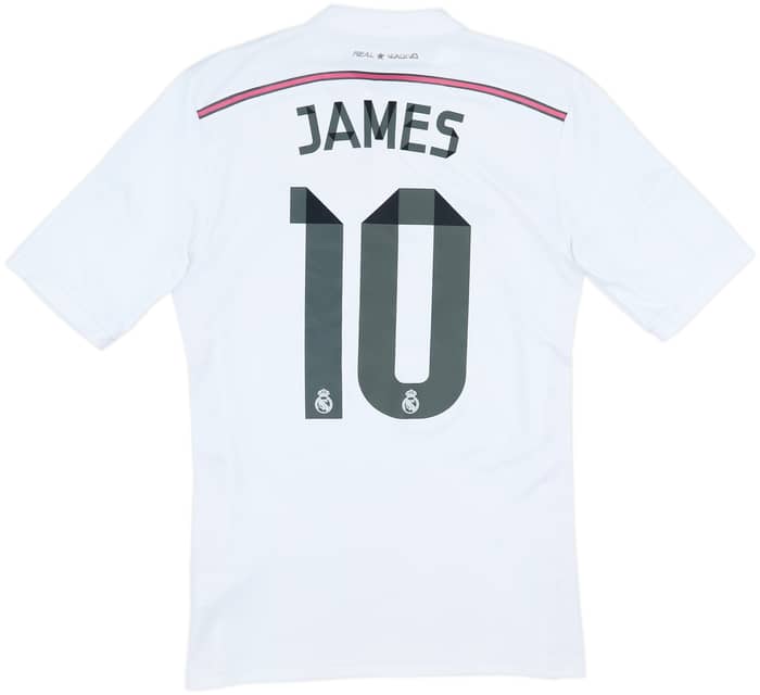 2014-15 Real Madrid Home Shirt James #10 - 5/10 - (S)