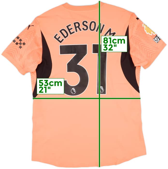 2024-25 Manchester City Match Issue GK Shirt Ederson M. #31