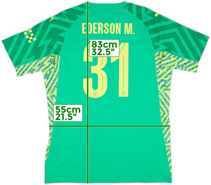 2023-24 Manchester City Player Issue GK Shirt Ederson M. #31