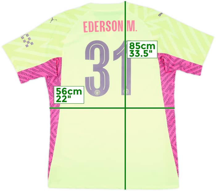 2023-24 Manchester City Player Issue GK Shirt Ederson M. #31