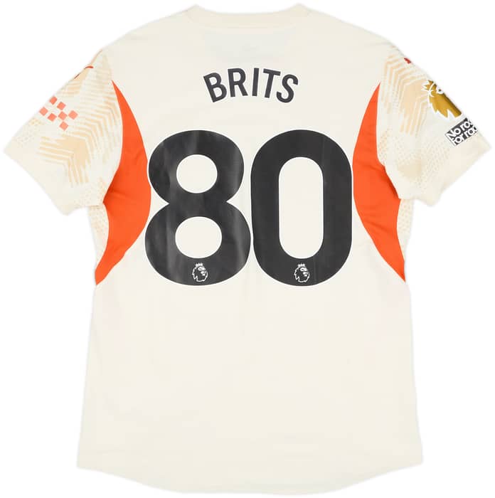 2024-25 Manchester City Match Issue GK Shirt Brits #80