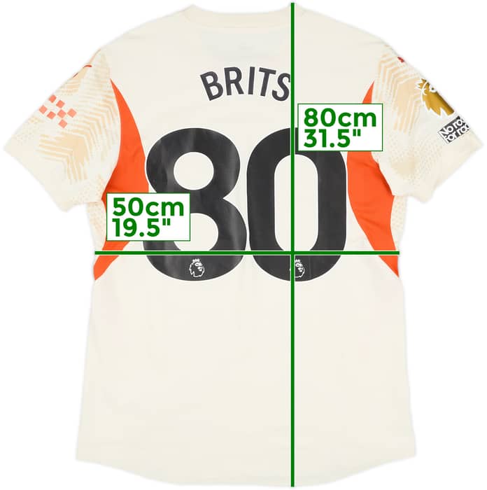 2024-25 Manchester City Match Issue GK Shirt Brits #80