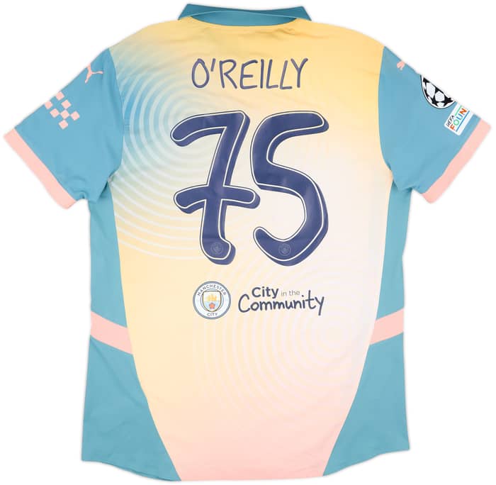 2024-25 Manchester City Match Issue Champions League Fourth Shirt O'Reilly #75