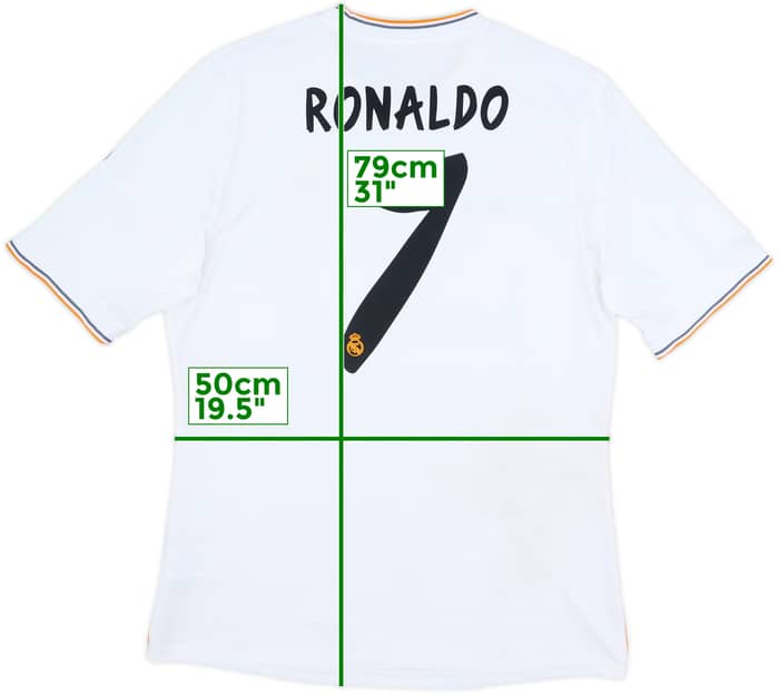 2013-14 Real Madrid Home Shirt Ronaldo #7 - 4/10 - (L)