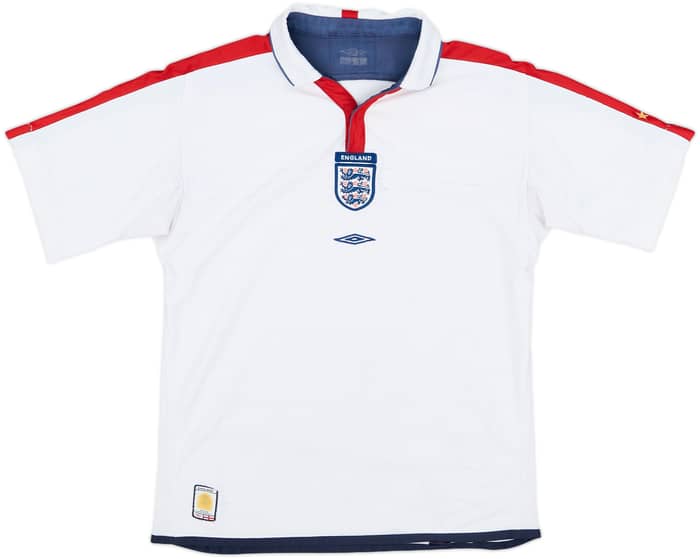 2003-05 England Home Shirt - 5/10 - (L.Boys)