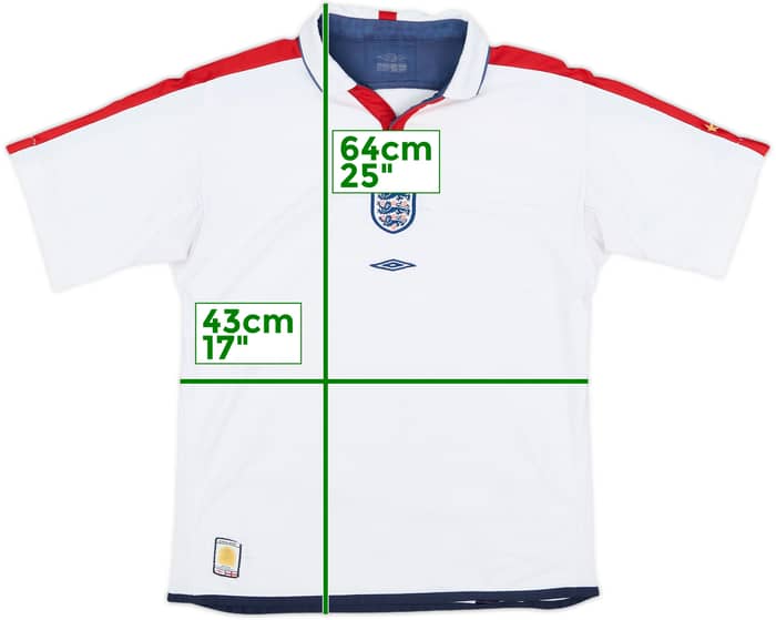 2003-05 England Home Shirt - 5/10 - (L.Boys)