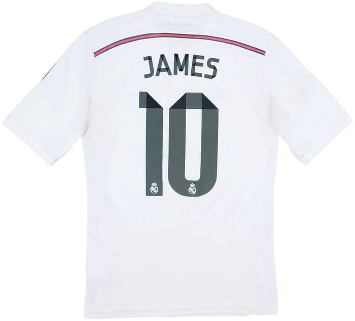2014-15 Real Madrid Home Shirt James #10 - 4/10 - (M)