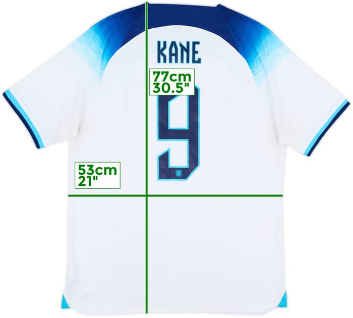 2022-23 England Home Shirt Kane #9 - 5/10 - (L)