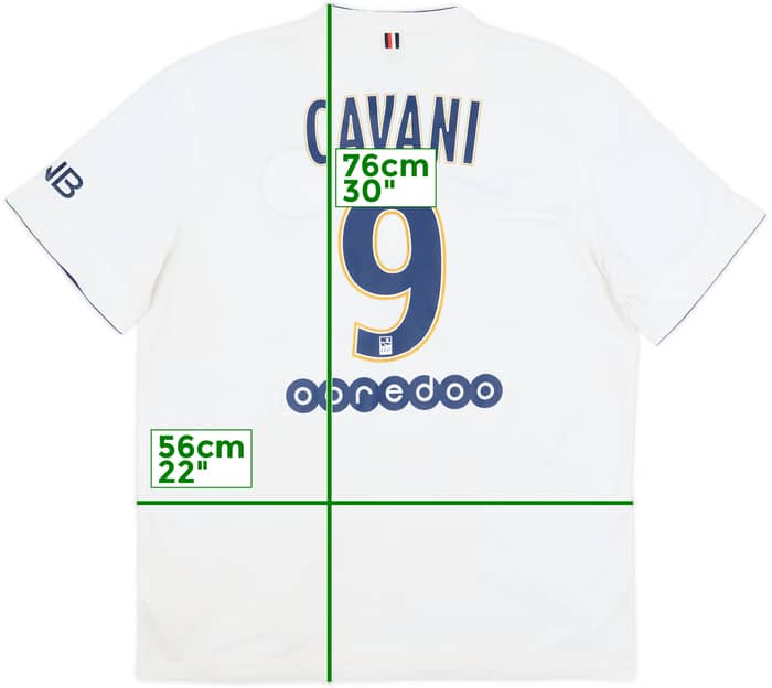 2014-15 Paris Saint-Germain Away Shirt Cavani #9 - 5/10 - (L)