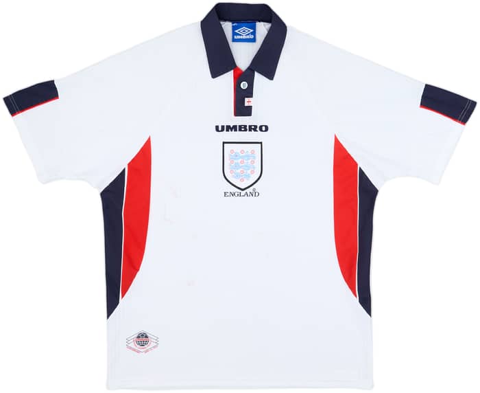 1997-99 England Home Shirt - 4/10 - (XL)