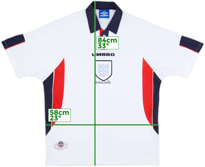 1997-99 England Home Shirt - 4/10 - (XL)