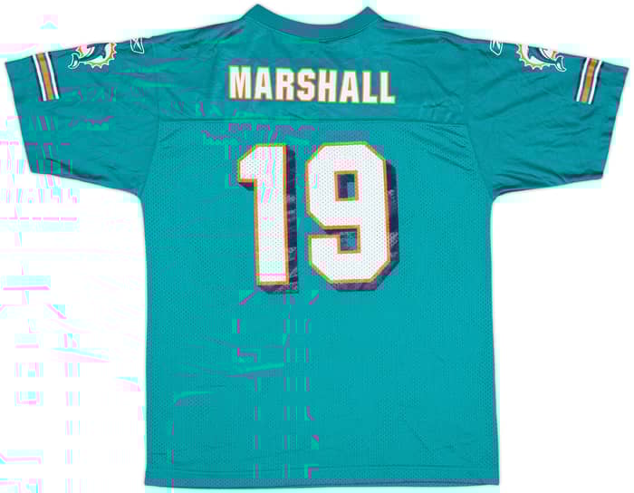 2010-11 Miami Dolphins Marshall #19 Reebok Replica Home Jersey - 9/10 - (XL.Boys)