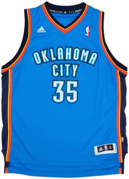 2010-14 Oklahoma City Thunder Durant #35 adidas Swingman Away Jersey - 7/10 - (XL.Boys)