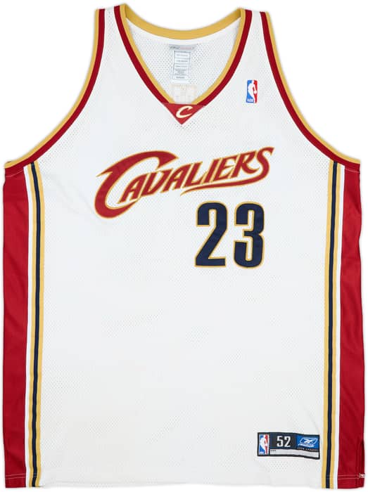 2003-06 Cleveland Cavaliers James #23 Reebok Authentic Home Jersey - 9/10 - (XXL)