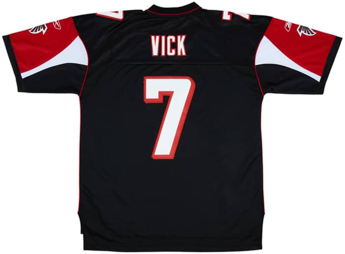 2005-06 Atlanta Falcons Vick #7 Reebok Premier Alternate Jersey - 8/10 - (XL)