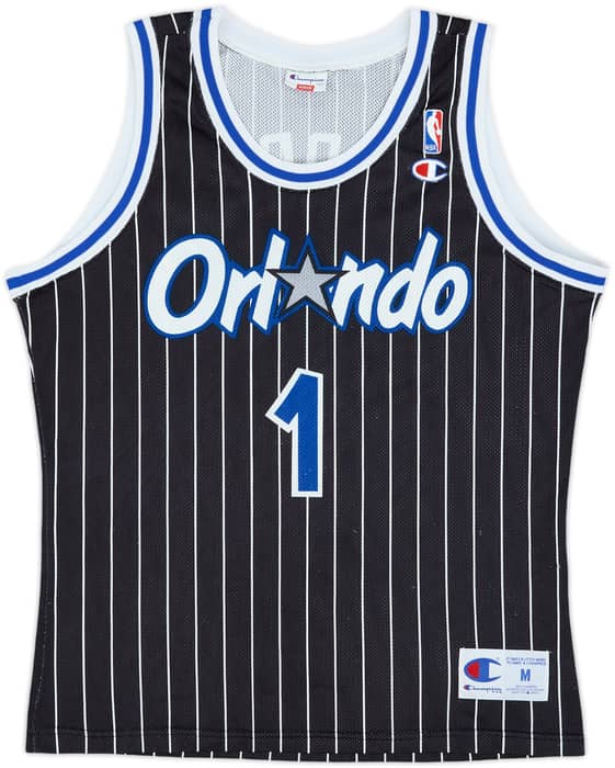 1993-94 Orlando Magic A.Hardaway #1 Champion Away Jersey - 8/10 - (M)