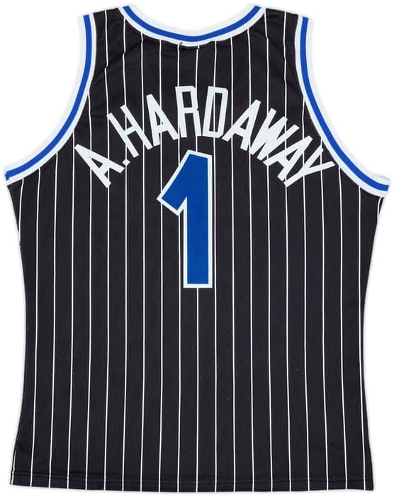 1993-94 Orlando Magic A.Hardaway #1 Champion Away Jersey - 8/10 - (M)