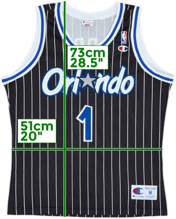 1993-94 Orlando Magic A.Hardaway #1 Champion Away Jersey - 8/10 - (M)