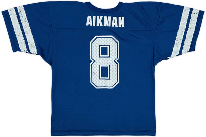 1992-94 Dallas Cowboys Aikman #8 Wilson Home Jersey - 6/10 - (XL.Boys)