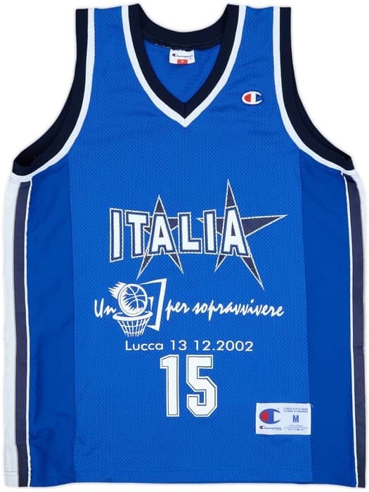2002-03 Italy National Team #15 Champion Home Jersey - 8/10 - (M)