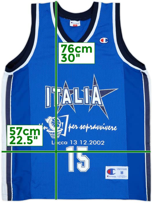 2002-03 Italy National Team #15 Champion Home Jersey - 8/10 - (M)