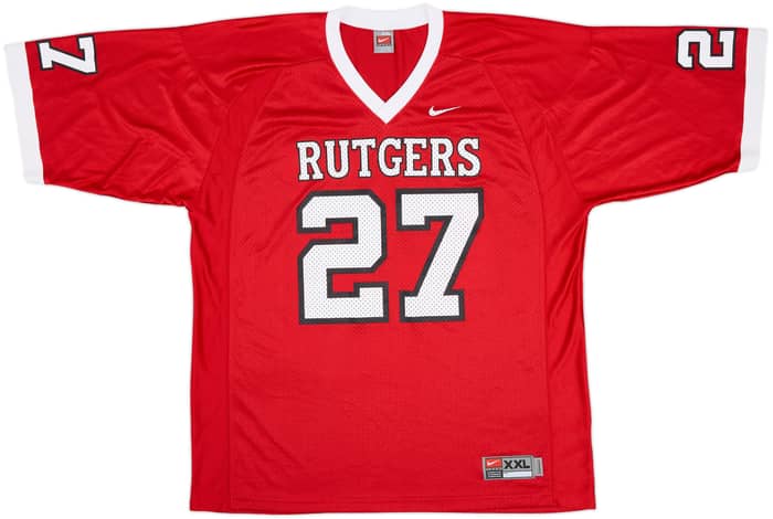 2006-07 Rutgers Scarlett Knights Rice #27 Nike Home Jersey - 9/10 - (XXL)