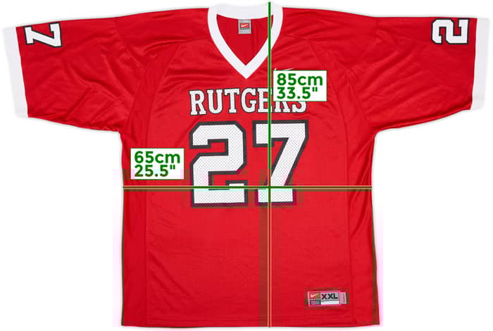 2006-07 Rutgers Scarlett Knights Rice #27 Nike Home Jersey - 9/10 - (XXL)