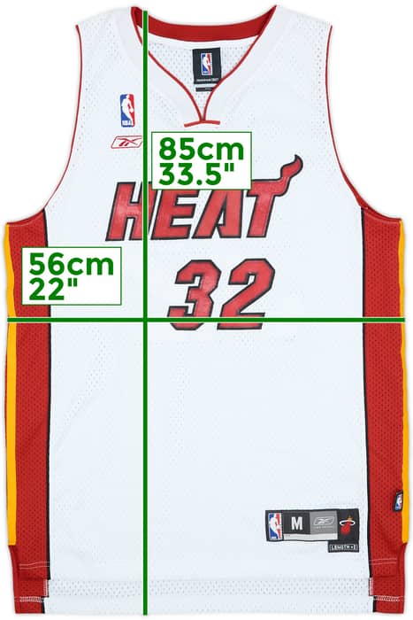 2004-06 Miami Heat O'Neal #32 Reebok Swingman Home Jersey - 7/10 - (M)