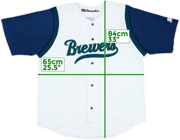 1994-99 Milwaukee Brewers Starter Jersey Tee - 7/10 - (XXL)