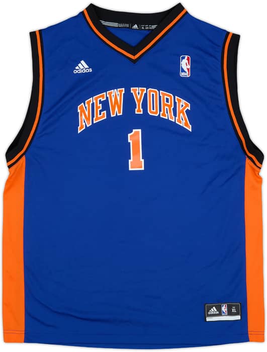 2010-12 New York Knicks Stoudemire #1 adidas Away Jersey - 8/10 - (XL.Boys)