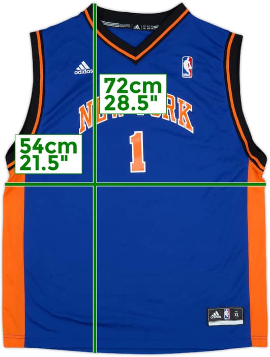 2010-12 New York Knicks Stoudemire #1 adidas Away Jersey - 8/10 - (XL.Boys)