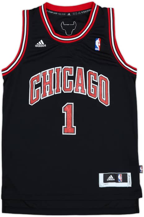 2010-14 Chicago Bulls Rose #1 adidas Swingman Alternate Jersey - 5/10 - (XS)