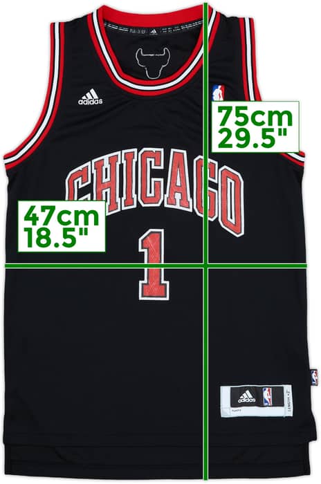2010-14 Chicago Bulls Rose #1 adidas Swingman Alternate Jersey - 5/10 - (XS)