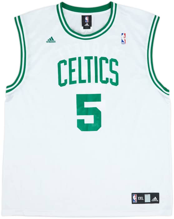 2007-10 Boston Celtics Garnett #5 adidas Home Jersey - 9/10 - (XXL)