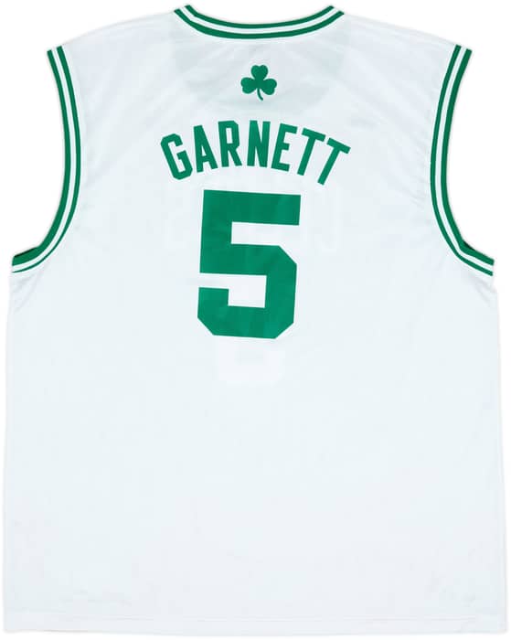 2007-10 Boston Celtics Garnett #5 adidas Home Jersey - 9/10 - (XXL)