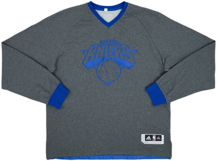 2015-16 New York Knicks adidas Pre Game Sweat Top - 9/10 - (XXL)