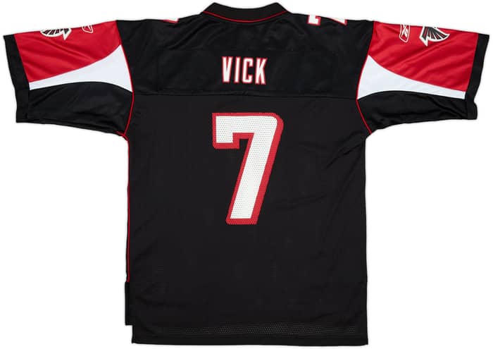 2005-06 Atlanta Falcons Vick #7 Reebok On Field Alternate Jersey - 6/10 - (M)