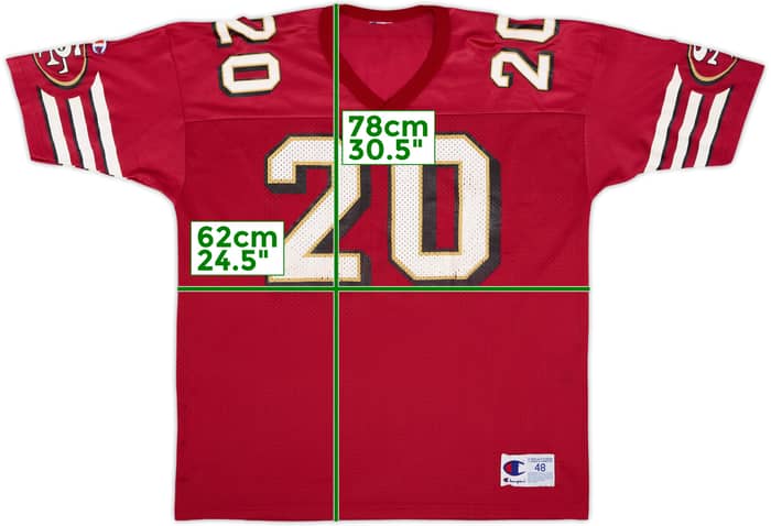 1997-00 San Francisco 49ers Hearst #20 Champion Home Jersey - 6/10 - (XL)