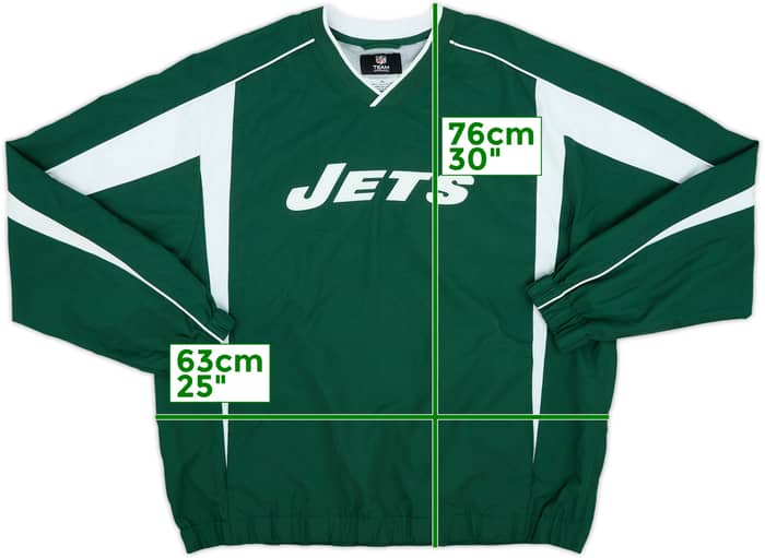 2009 New York Jets NFL Pullover Windbreaker Jacket - 9/10 - (XL)