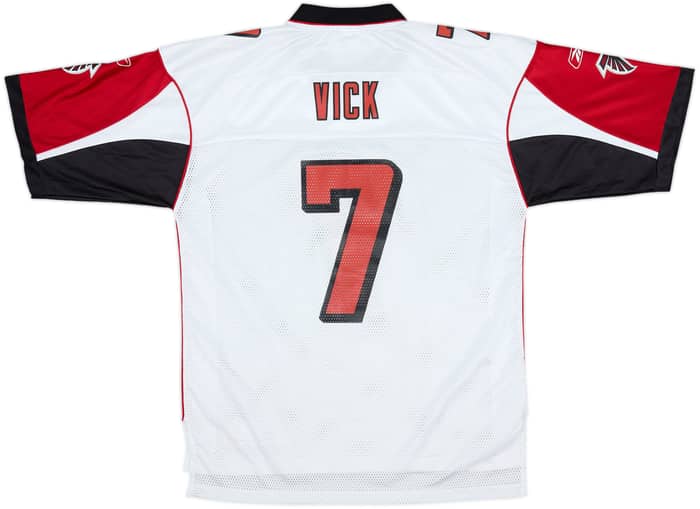 2005-06 Atlanta Falcons Vick #7 Reebok On Field Away Jersey - 4/10 - (M)