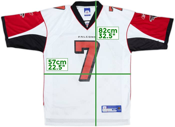 2005-06 Atlanta Falcons Vick #7 Reebok On Field Away Jersey - 4/10 - (M)