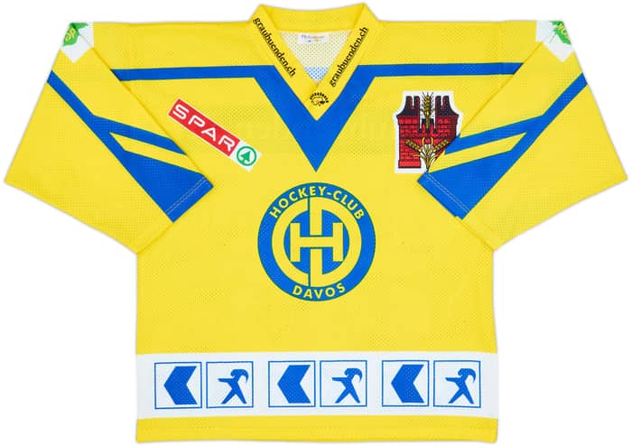 2000-01 HC Davos 'Signed' Hofmanner Home Jersey - 8/10 - (M)