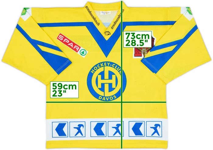 2000-01 HC Davos 'Signed' Hofmanner Home Jersey - 8/10 - (M)